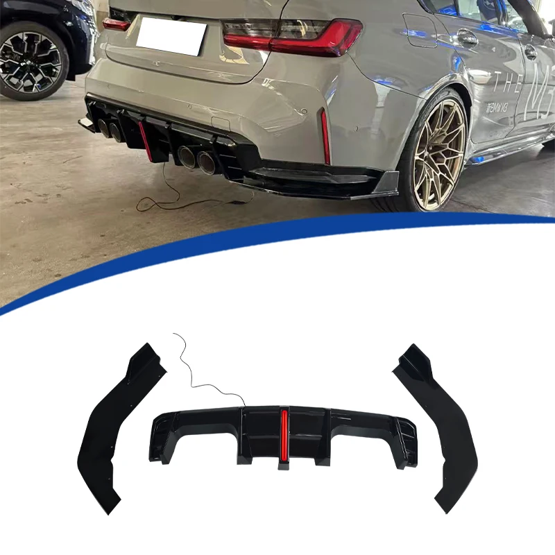 High Quality Hot Sell PP Material For 21-25 M3 G80 G82 Rear Lip Diffuser With Led Light
High Quality Hot Sell PP Material For 21-25 M3 G80 G82 Rear Lip Diffuser With Led Light