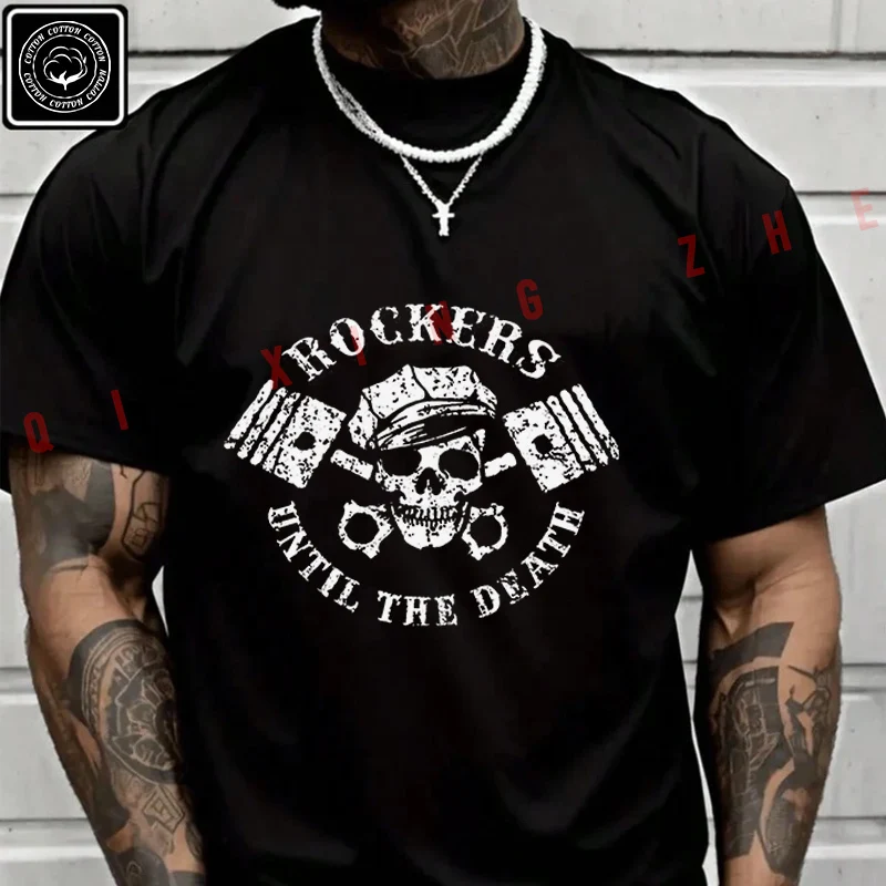 ROCKERS Until The Death Motorcycle T-Shirt Cotton Fans Men New Fashion Summer Short Sleeve Printing O-Neck T Shirt
ROCKERS Until The Death Motorcycle T-Shirt Cotton Fans Men New Fashion Summer Short Sleeve Printing O-Neck T Shirt