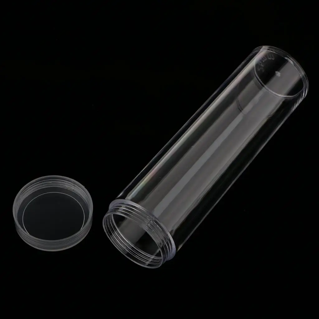 Clear Coin Storage Capsules Plastic Protective Tube Holder Box Organizer for Coin Display Collection
Clear Coin Storage Capsules Plastic Protective Tube Holder Box Organizer for Coin Display Collection