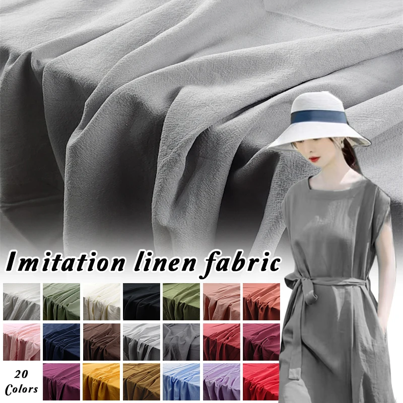 100x138cm Summer Thin Sand Washing Imitation Linen Fabric Washed Cotton Fabric DIY Sewing Hanfu Dress Shirts Background Cloth
100x138cm Summer Thin Sand Washing Imitation Linen Fabric Washed Cotton Fabric DIY Sewing Hanfu Dress Shirts Background Cloth