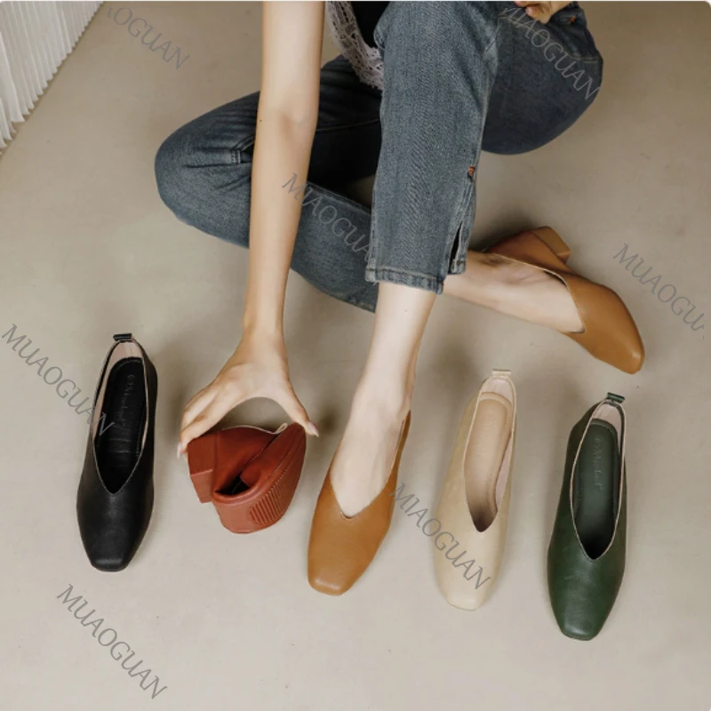 Women's Square Toe 2.5CM Low Heel Footwears Solid Color Shallow Mouth Street Style Versatile Pumps Casual Comfort Dress Shoes
Women's Square Toe 2.5CM Low Heel Footwears Solid Color Shallow Mouth Street Style Versatile Pumps Casual Comfort Dress Shoes