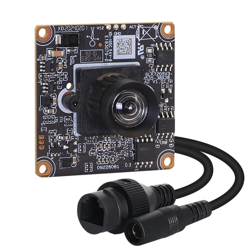 5MP 3.6mm 80degree distortionless Low light level 0.0001Lux blacklight H.265AI/H.265+ Mini Network HD camera module
5MP 3.6mm 80degree distortionless Low light level 0.0001Lux blacklight H.265AI/H.265+ Mini Network HD camera module