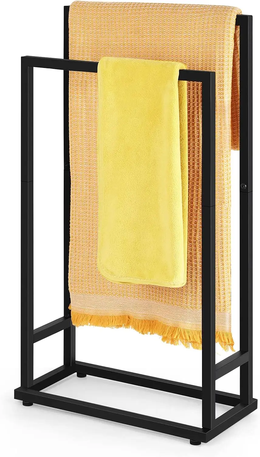 Freestanding Towel Rack 2 Tier Towel Holder Stand Small Hand Towel Drying Rack Black Towel Blanket Racks for Bathroom Laundry
Freestanding Towel Rack 2 Tier Towel Holder Stand Small Hand Towel Drying Rack Black Towel Blanket Racks for Bathroom Laundry