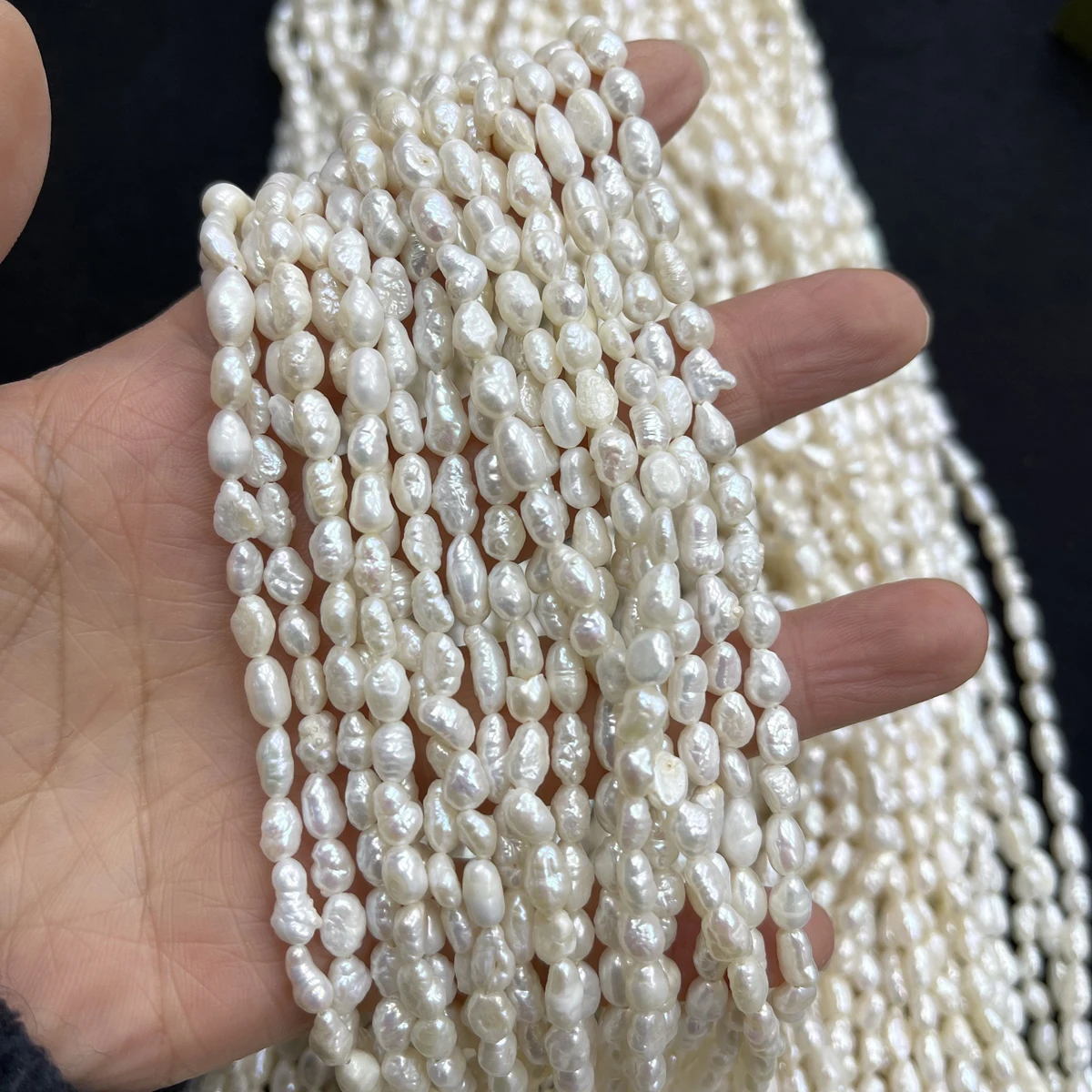 5-6mm Natural Freshwater Pearl Beads Irregular White Baroque Pearl Beads For Jewelry Making DIY Bracelet Necklace Accessories
5-6mm Natural Freshwater Pearl Beads Irregular White Baroque Pearl Beads For Jewelry Making DIY Bracelet Necklace Accessories