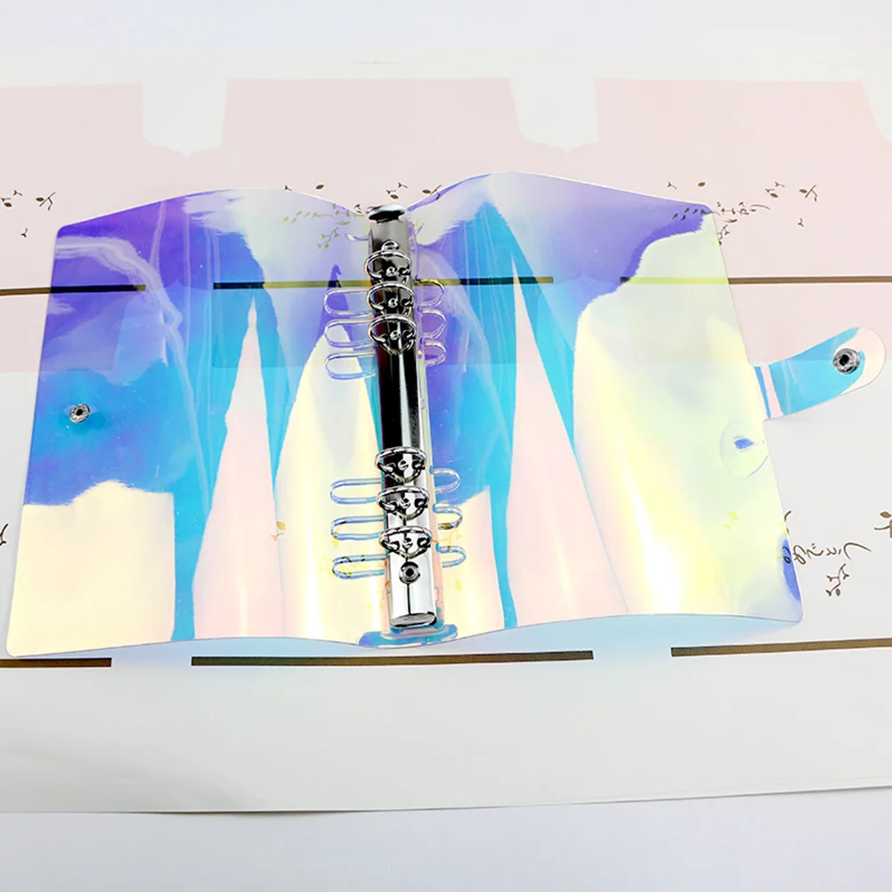 Colorful Notebook Cover 6 Rings Binder Travel Hand Ledger Shell School Supplies Office Folder Transparent PVC Strong Metal Snap
Colorful Notebook Cover 6 Rings Binder Travel Hand Ledger Shell School Supplies Office Folder Transparent PVC Strong Metal Snap