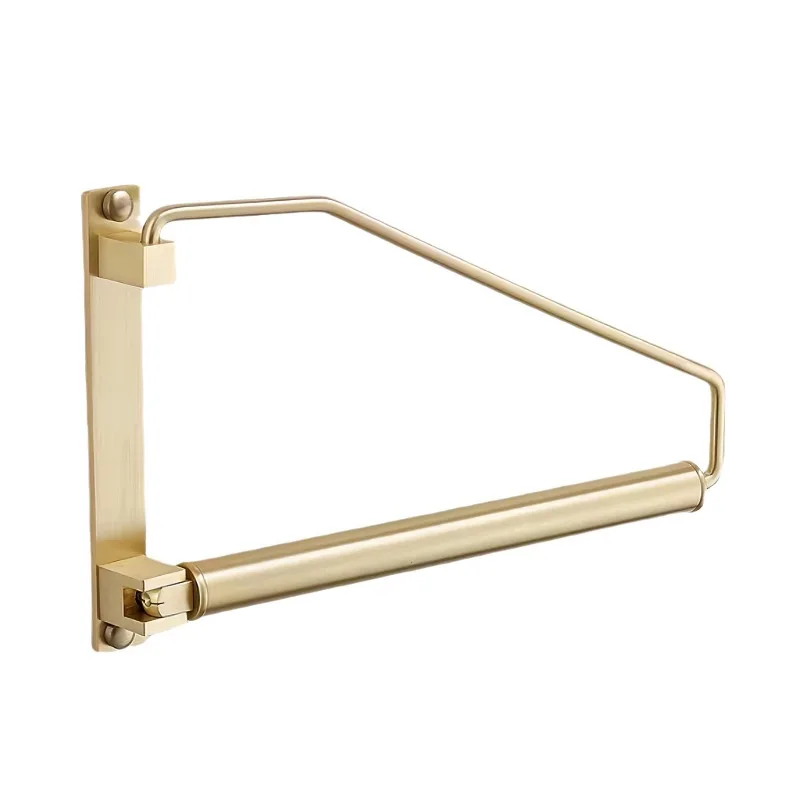 Brass brass gold invisible drying rack bedroom balcony wall hanging folding drying rod rotating drying rack towel rack
Brass brass gold invisible drying rack bedroom balcony wall hanging folding drying rod rotating drying rack towel rack