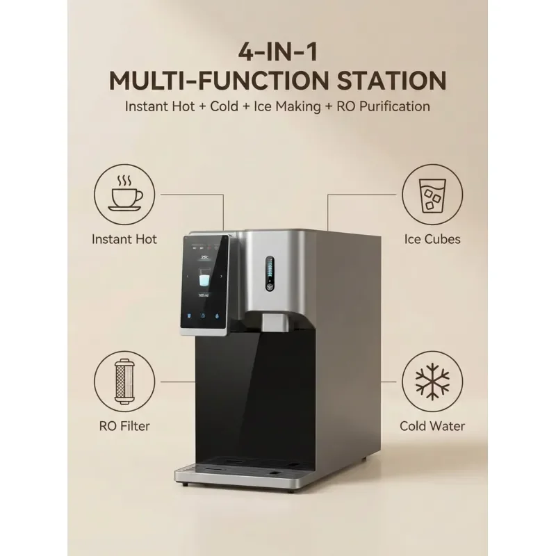 Electric Office Use Tabletop Water Dispenser Built-in Ice Maker RO Filter 3s Instant Heating Cooling Household & Hotel Use
Electric Office Use Tabletop Water Dispenser Built-in Ice Maker RO Filter 3s Instant Heating Cooling Household & Hotel Use