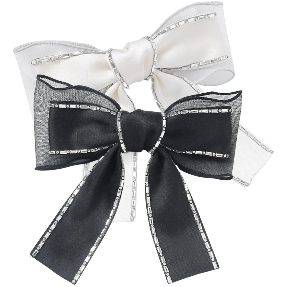 2pcs Butterfly Knot Hair Clip Rhinestone Shiny Fabric Bow Hairpins For Wedding Party Prom Women Hair Accessories
2pcs Butterfly Knot Hair Clip Rhinestone Shiny Fabric Bow Hairpins For Wedding Party Prom Women Hair Accessories