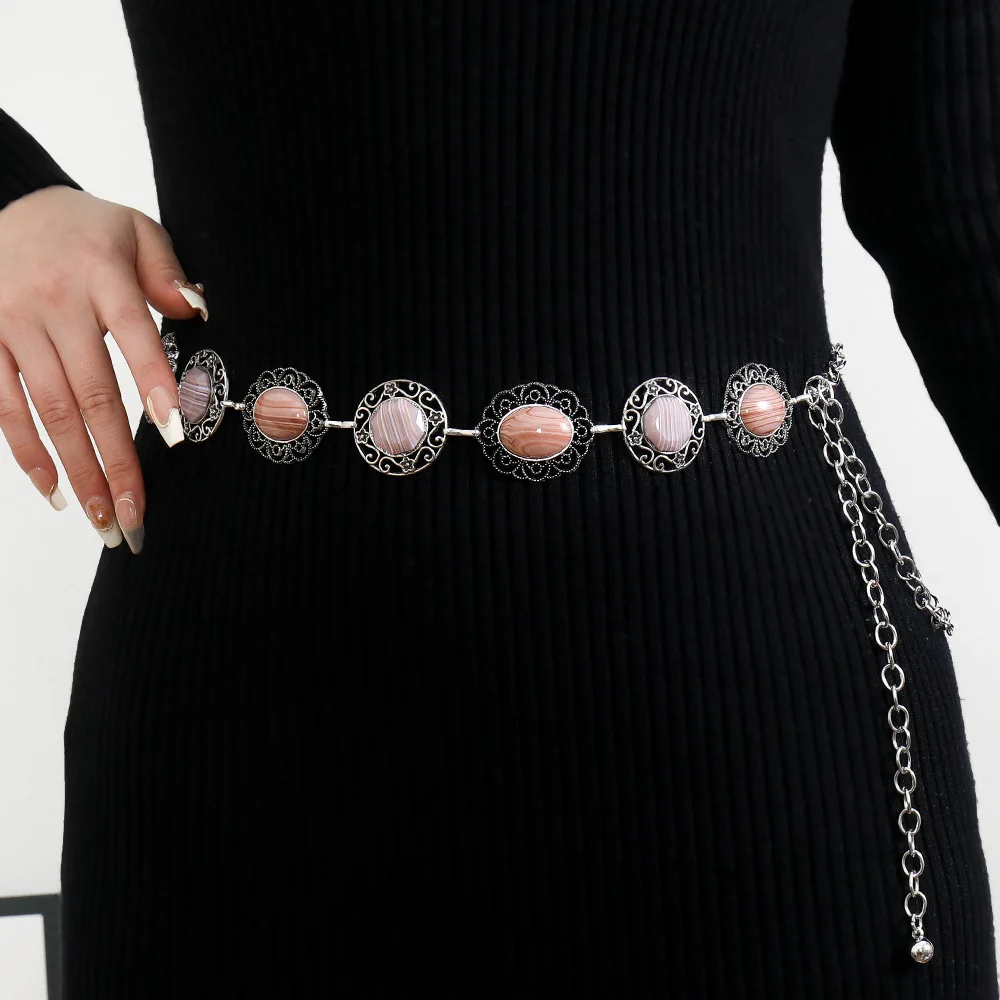 Retro Metal Waist Chain Women's Ethnic Style Accessories Versatile with Skirt Temperament Premium Sense Thin Belt 2025 New
Retro Metal Waist Chain Women's Ethnic Style Accessories Versatile with Skirt Temperament Premium Sense Thin Belt 2025 New