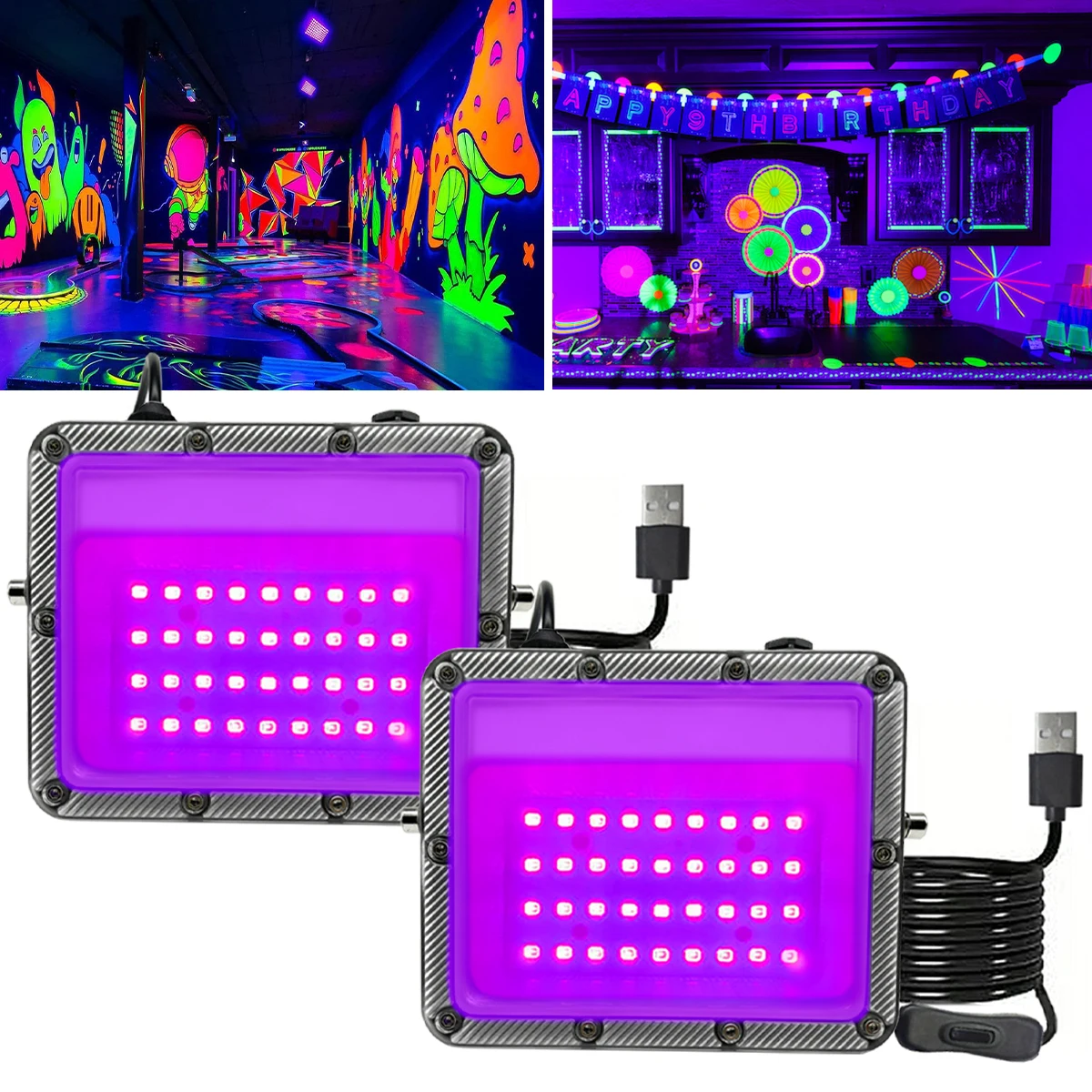 Черный прожектор, черный прожектор, украшения для дня рождения, украшения для Хэллоуина, украшения на День Благодарения, УФ-лампа для отверждения
Черный прожектор, черный прожектор, украшения для дня рождения, украшения для Хэллоуина, украшения на День Благодарения, УФ-лампа для отверждения