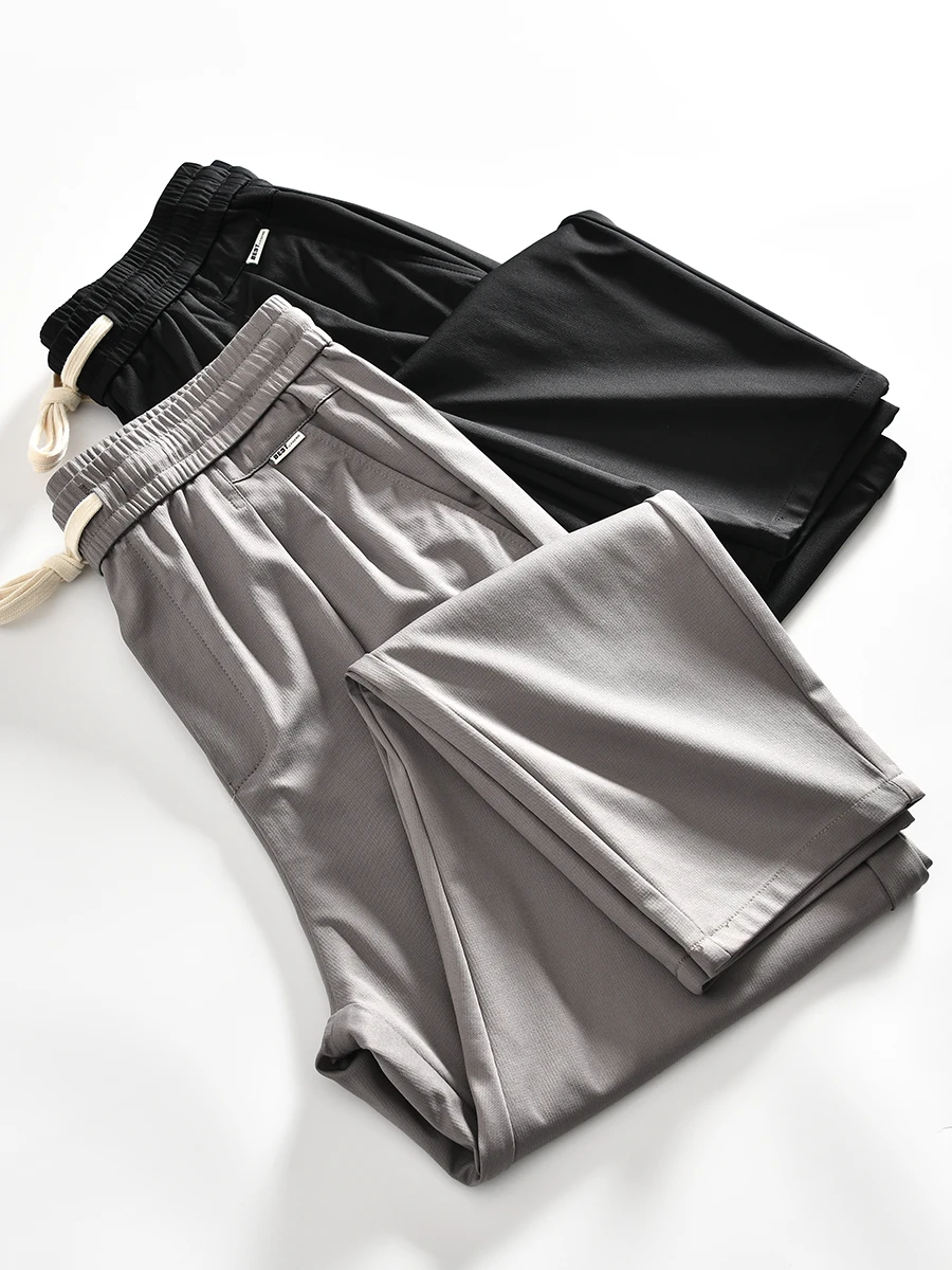Fashionable Casual Pants for Men Summer Elastic Waist Tapered Pure Color Long Trousers Japanese Style All-Match Basic Style
Fashionable Casual Pants for Men Summer Elastic Waist Tapered Pure Color Long Trousers Japanese Style All-Match Basic Style