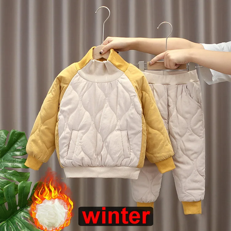 Winter Boys Sets Kids Clothing Thicken Plus Velvet Coat + Pants 2 pcs Set Fashion Warm Plush Children Clothes Suits 2-8Years
Winter Boys Sets Kids Clothing Thicken Plus Velvet Coat + Pants 2 pcs Set Fashion Warm Plush Children Clothes Suits 2-8Years
