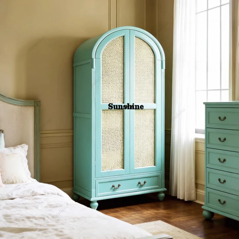 Solid wood arched door wardrobe 1 meter rattan large capacity, bedroom, bed and breakfast furniture
Solid wood arched door wardrobe 1 meter rattan large capacity, bedroom, bed and breakfast furniture