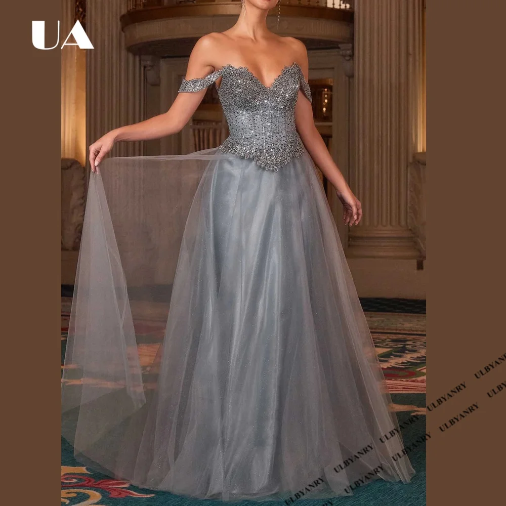 2026 New Exquisite Off shoulder Beading Ball Gown, Princess Style A-line Mesh Prom Dress, Customized Lace-up Formal Dress
2026 New Exquisite Off shoulder Beading Ball Gown, Princess Style A-line Mesh Prom Dress, Customized Lace-up Formal Dress
