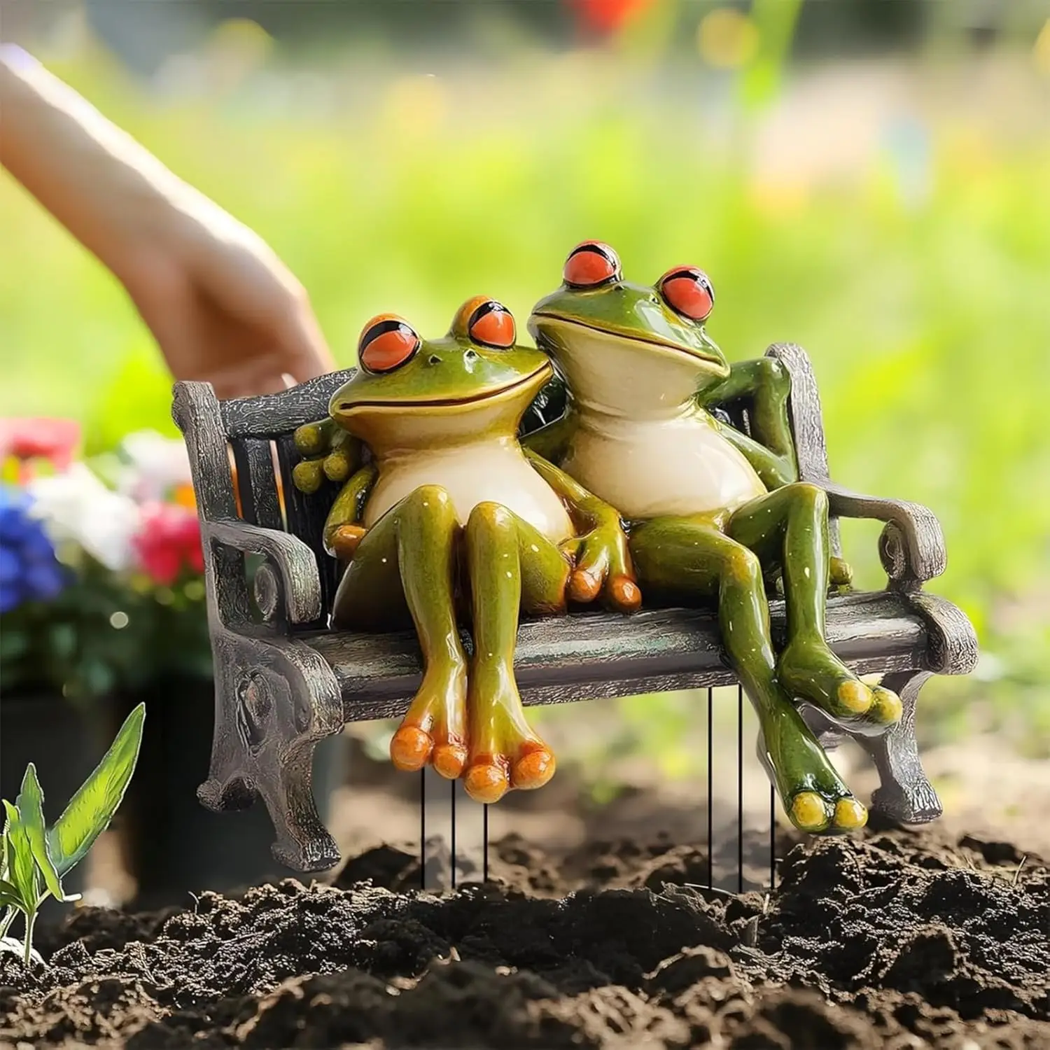 Frog Couple Bench Garden Decoration, 2D Retro-Style Acrylic Bench Design, Adding a Realistic Touch to Courtyards and Lawns
Frog Couple Bench Garden Decoration, 2D Retro-Style Acrylic Bench Design, Adding a Realistic Touch to Courtyards and Lawns