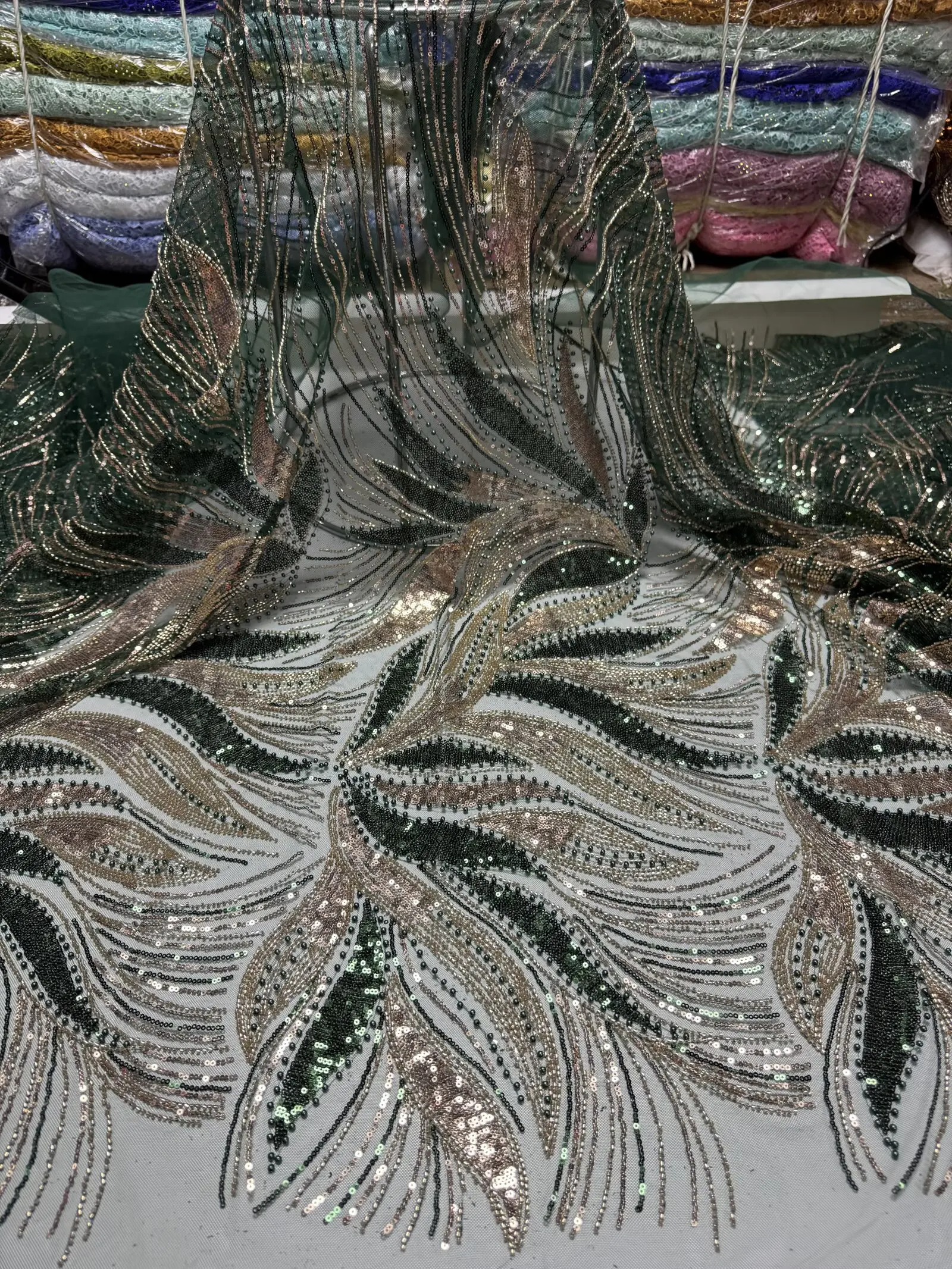 Latest Sequin Beaded Tulles Lace Fabric High Quality 2025 New Design Embroidered Lace Luxury For Sewing Wedding Dresses 5 yards
Latest Sequin Beaded Tulles Lace Fabric High Quality 2025 New Design Embroidered Lace Luxury For Sewing Wedding Dresses 5 yards