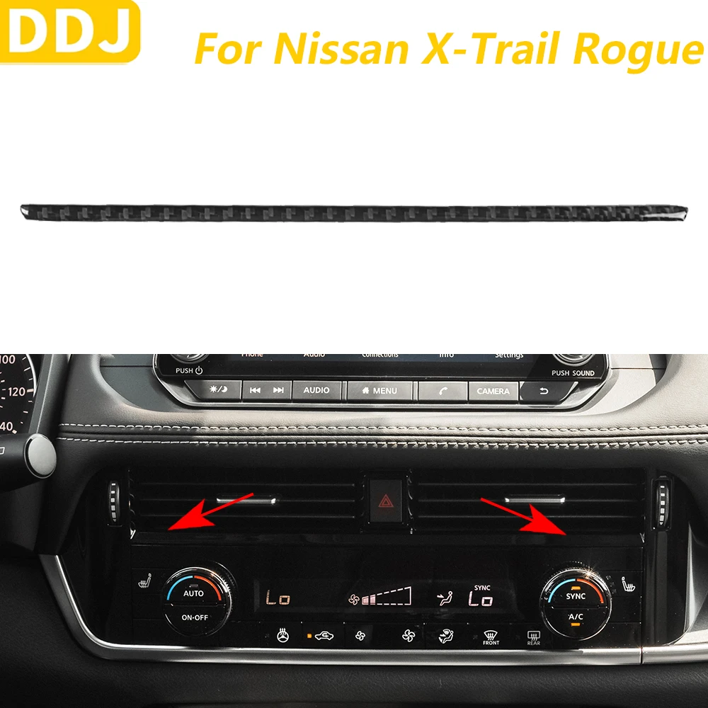 For Nissan X-Trail Rogue 2021-2024 Carbon Fiber Central Control Air Conditioning AC Panel Trim Strips Car Accessories Sticker
For Nissan X-Trail Rogue 2021-2024 Carbon Fiber Central Control Air Conditioning AC Panel Trim Strips Car Accessories Sticker