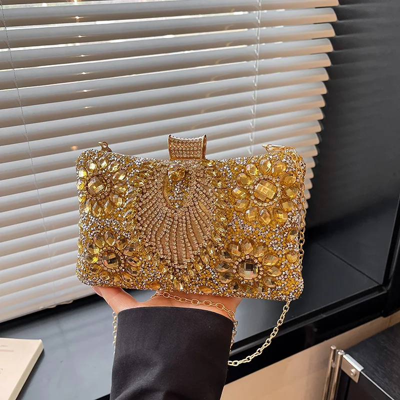 Luxury Sparking Rhinestone Evening Clutch Bags For Women Wedding Prom Dinner Party Gemstone Crossbody Bag 2026 Designer Handbags
Luxury Sparking Rhinestone Evening Clutch Bags For Women Wedding Prom Dinner Party Gemstone Crossbody Bag 2026 Designer Handbags