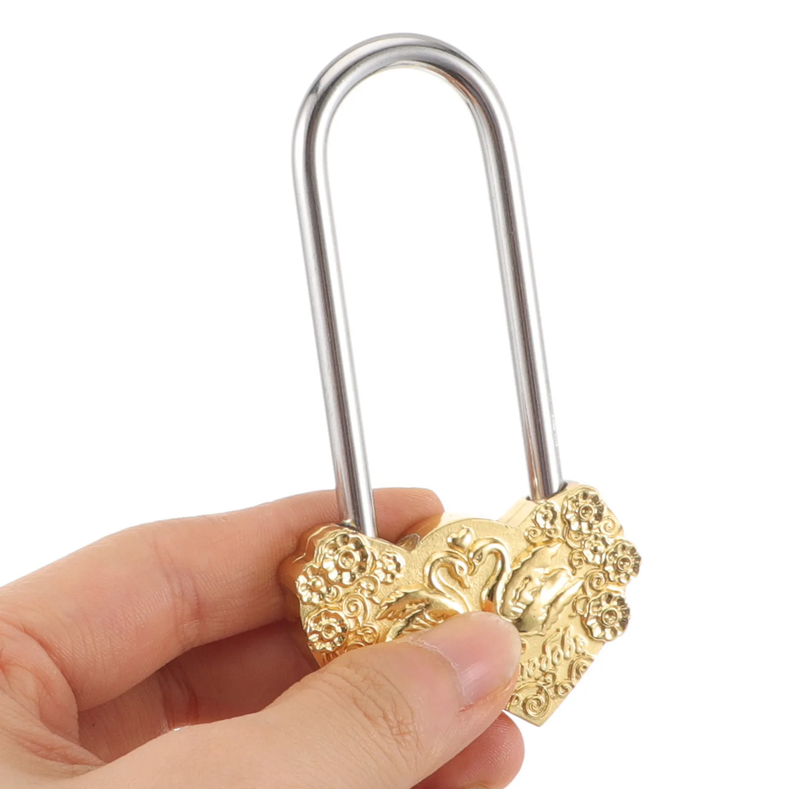 Heart Lock Design Couple Padlock Decorative Chinese Old Style Heart-shaped with Key
Heart Lock Design Couple Padlock Decorative Chinese Old Style Heart-shaped with Key