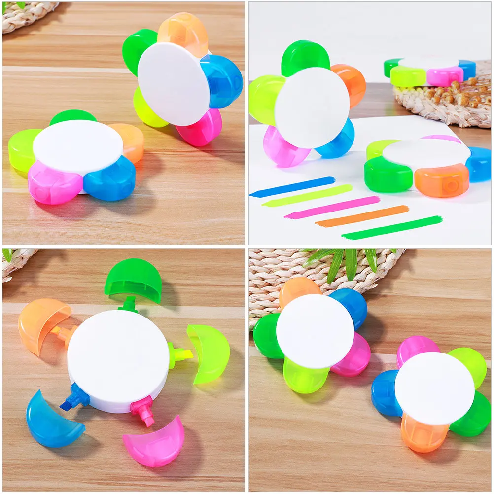 6Pcs Petal Shape Fluorescent Pens Highlighter Markers Smooth Writing No Ink Leakage Vibrant Colors for Students Artists Kids
6Pcs Petal Shape Fluorescent Pens Highlighter Markers Smooth Writing No Ink Leakage Vibrant Colors for Students Artists Kids