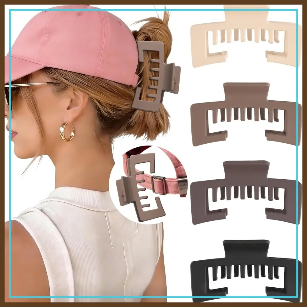 Hat-Friendly Claw Clips for Baseball Caps - 4 Pcs Hair Clips for Women, Thick Hair, Hairstyles
Hat-Friendly Claw Clips for Baseball Caps - 4 Pcs Hair Clips for Women, Thick Hair, Hairstyles