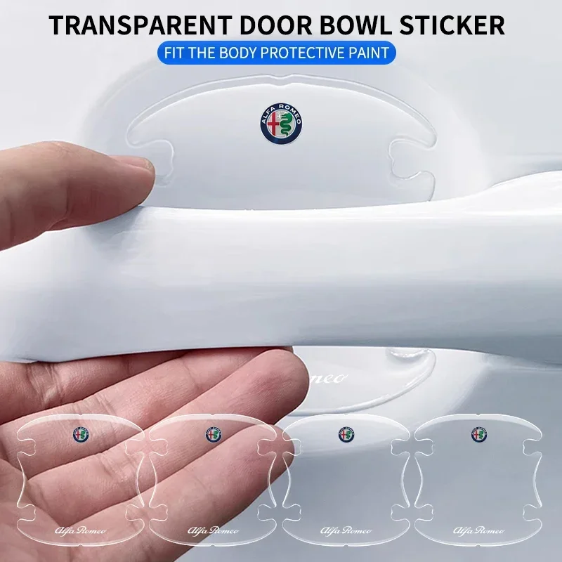 Car Sticker Alfa Romeo 4pcs Car Door Bowl Handle Protector Stickers Transparent Anti-scratch Film For Alfa Romeo 4C 159 Spider G
Car Sticker Alfa Romeo 4pcs Car Door Bowl Handle Protector Stickers Transparent Anti-scratch Film For Alfa Romeo 4C 159 Spider G