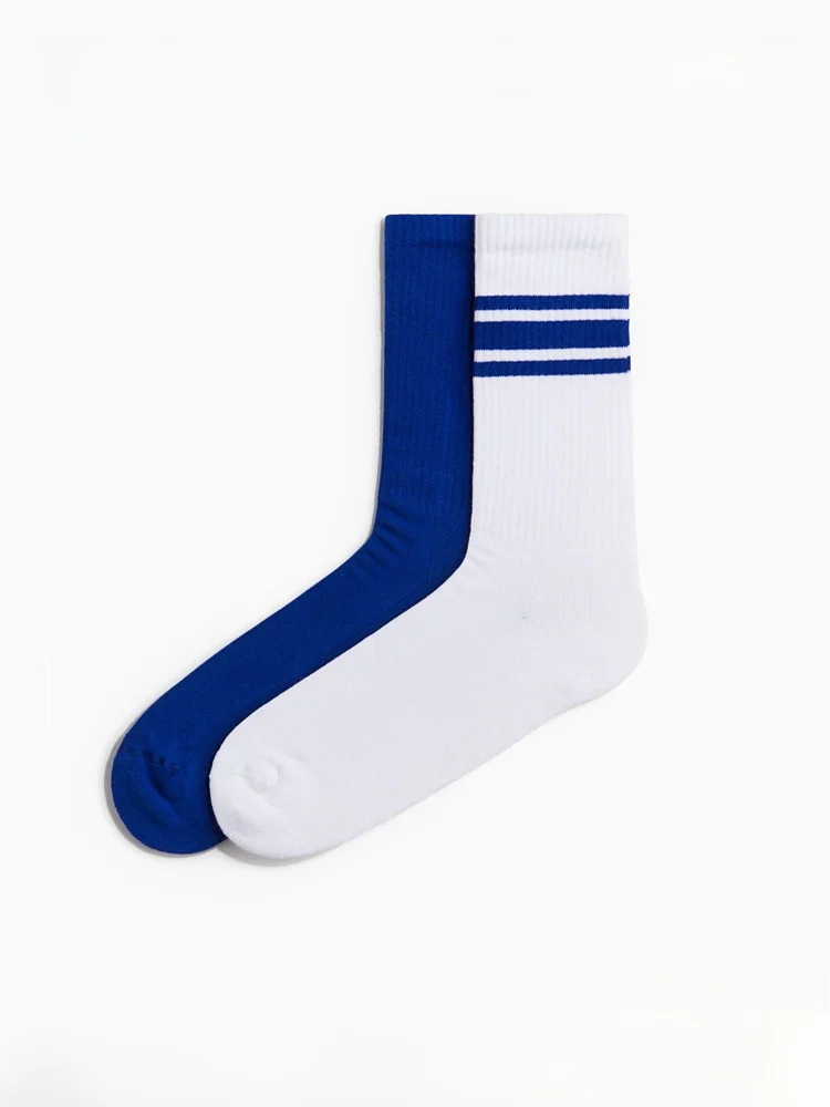H&M Men's Summer Socks 2 Pairs Pack Mid-Calf Cotton Blend Elastic Comfortable Breathable Fashionable Socks for Men
H&M Men's Summer Socks 2 Pairs Pack Mid-Calf Cotton Blend Elastic Comfortable Breathable Fashionable Socks for Men