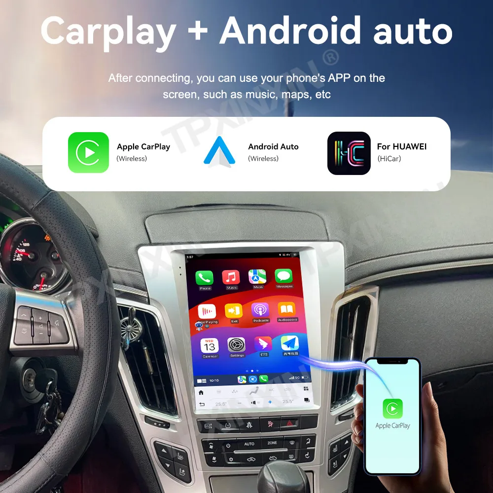12.1 Inch Vertical Screen Android 14 Car Radio For Cadillac CTS 2008-2013 Stereo Multimedia Player Carplay GPS Navigation
12.1 Inch Vertical Screen Android 14 Car Radio For Cadillac CTS 2008-2013 Stereo Multimedia Player Carplay GPS Navigation