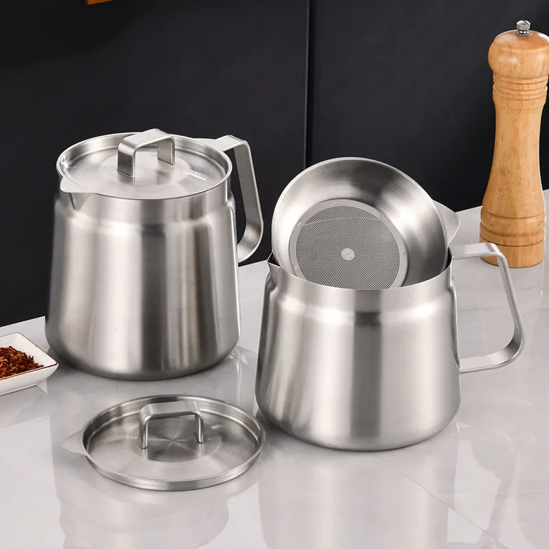 Deep Fryer Frying Pan Heating Oil Pot Stainless Steel Fry Basket Oil Jug Food Container 2L Multifunction Oil Filter
Deep Fryer Frying Pan Heating Oil Pot Stainless Steel Fry Basket Oil Jug Food Container 2L Multifunction Oil Filter