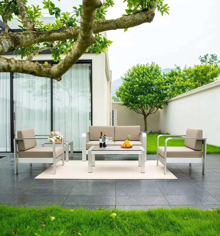 Outdoor aluminum alloy courtyard sofa combination villa living room terrace leisure outdoor furniture
Outdoor aluminum alloy courtyard sofa combination villa living room terrace leisure outdoor furniture