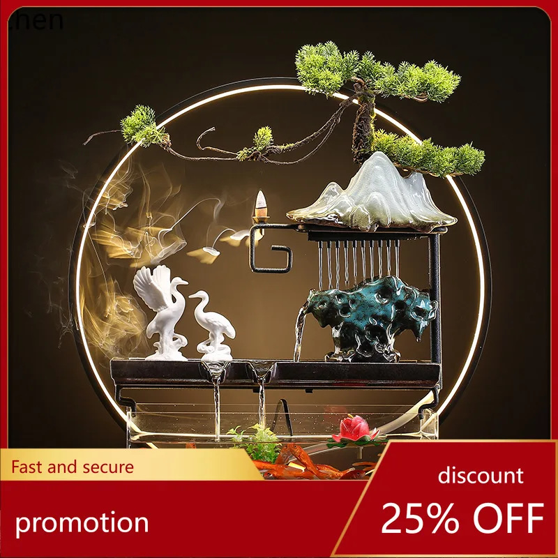 HXL Artificial Mountain Ceramic Water Circulation Fountain Fish Tank Landscape Desktop Decoration
HXL Artificial Mountain Ceramic Water Circulation Fountain Fish Tank Landscape Desktop Decoration