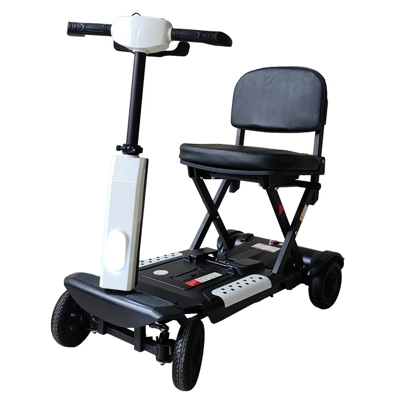 4 Wheels Lightweight Aluminum Traveling Handicapped Portable Foldable Mobile Scooter
4 Wheels Lightweight Aluminum Traveling Handicapped Portable Foldable Mobile Scooter