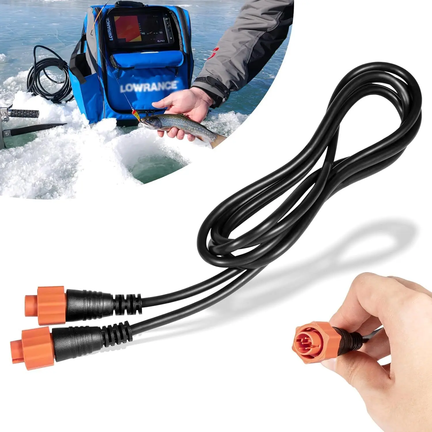 TM for Lowrance Ethernet Cable Cat6 Cable, 15-Feet, Black Finish, High-Speed, Plug & Play Fit for GlobalMap StructureScan Radar
TM for Lowrance Ethernet Cable Cat6 Cable, 15-Feet, Black Finish, High-Speed, Plug & Play Fit for GlobalMap StructureScan Radar