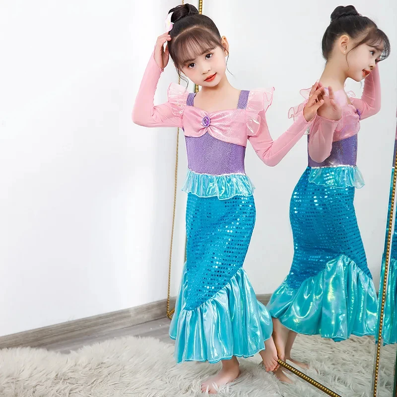 ☮2026Long Sleeves Mermaid Dress For Girls Luxury Pink Ariel Clothes Ruffles Sequin Princess Costume Carnival Halloween Dress ☮#!
☮2026Long Sleeves Mermaid Dress For Girls Luxury Pink Ariel Clothes Ruffles Sequin Princess Costume Carnival Halloween Dress ☮#!