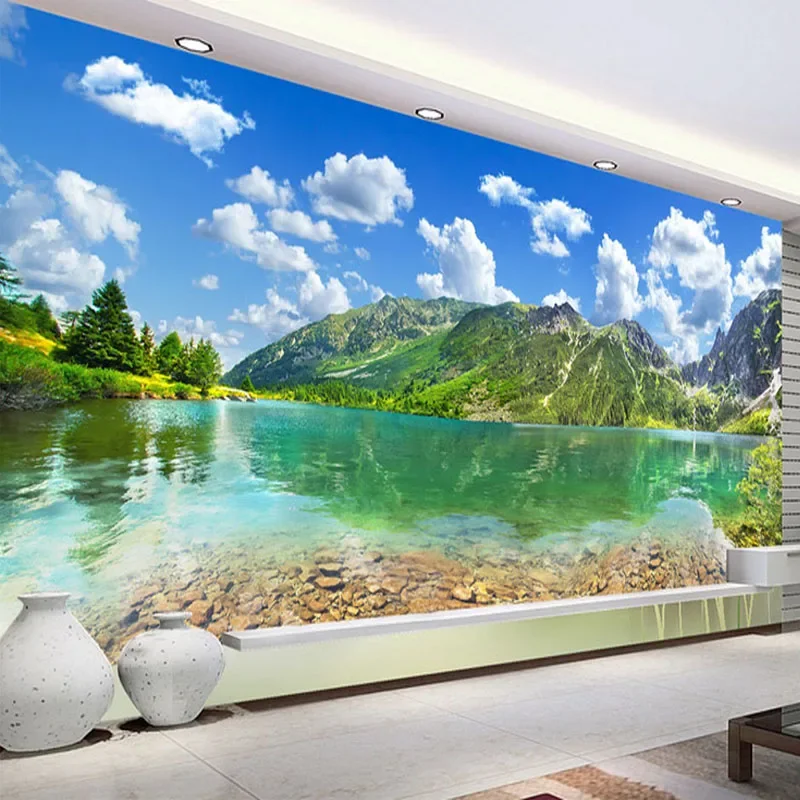 Custom Any Size Murals Wallpaper Modern Nature Landscape Lake Forest Photo Wall Cloth Living Room TV Background Wall Painting 3D
Custom Any Size Murals Wallpaper Modern Nature Landscape Lake Forest Photo Wall Cloth Living Room TV Background Wall Painting 3D