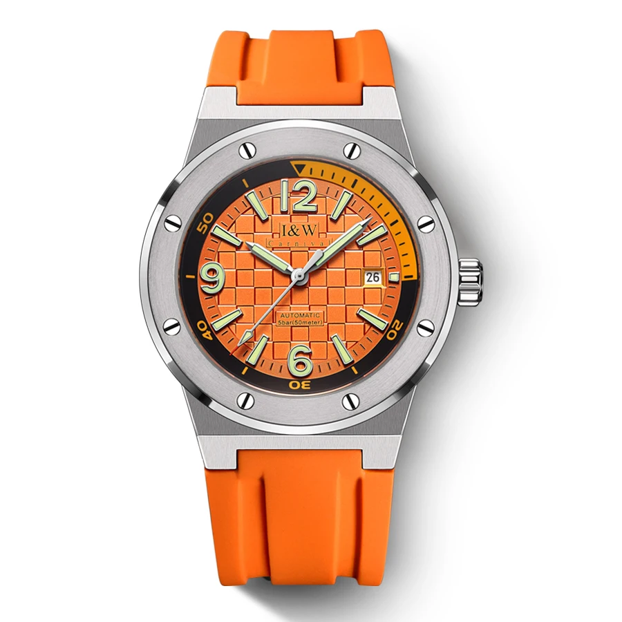 I&W Men Automatic Watch Luxury Watches Mechanical Wristwatch 50m Waterproof Luminous Sapphire Military Rubber Strap 8215
I&W Men Automatic Watch Luxury Watches Mechanical Wristwatch 50m Waterproof Luminous Sapphire Military Rubber Strap 8215