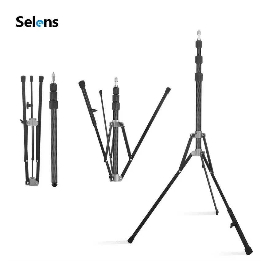 Selens 1.8M Carbon Fiber Photographic Light Stand Portable Lights Holder Tripod for Stage Film Television Studio Flash Lamp
Selens 1.8M Carbon Fiber Photographic Light Stand Portable Lights Holder Tripod for Stage Film Television Studio Flash Lamp