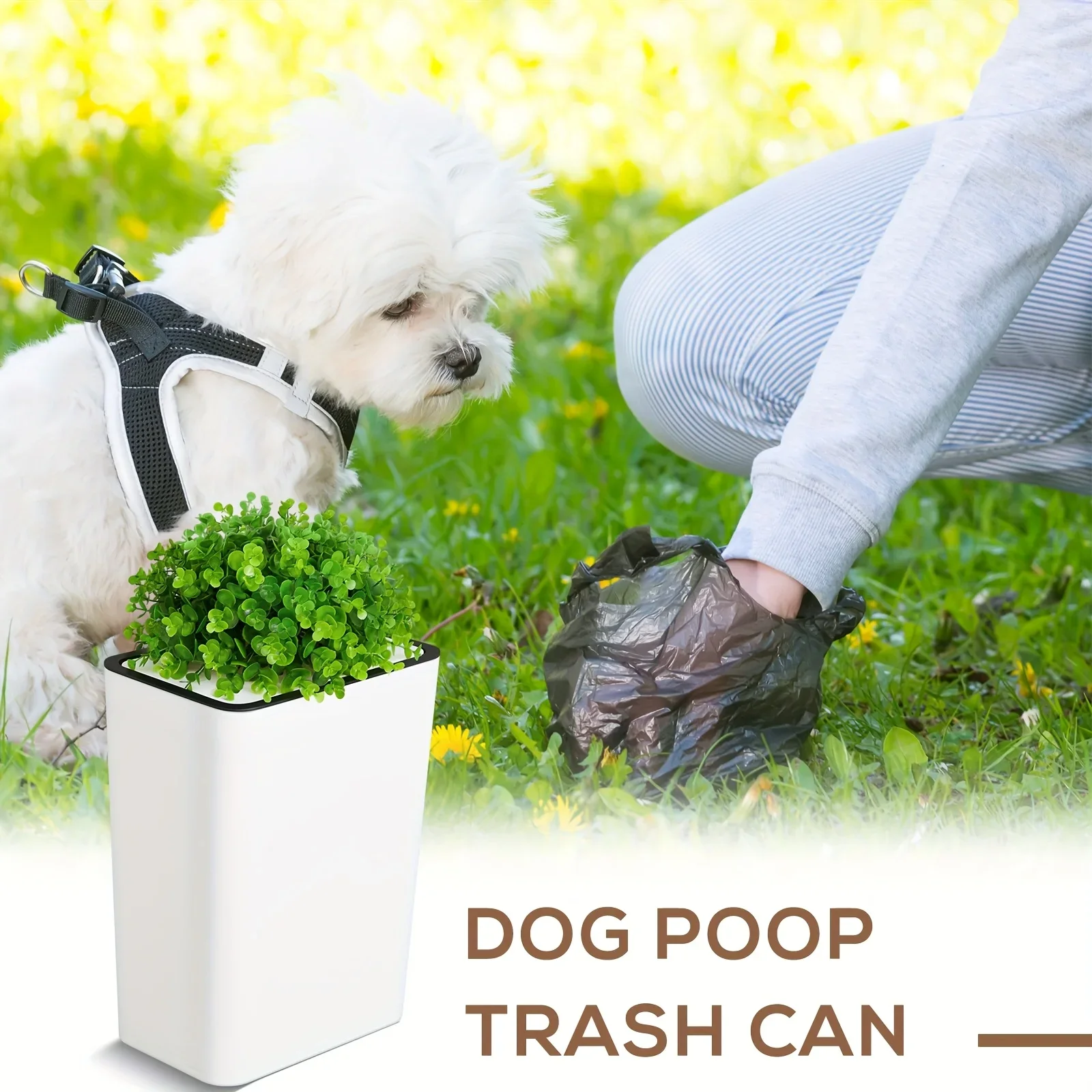 Dog Poop Trash Can Outside 3.96 Gal Plant Styled Dog Waste Trash Can with Lid 50pcs Plastic Waste Bags Outdoor Indoor Poop
Dog Poop Trash Can Outside 3.96 Gal Plant Styled Dog Waste Trash Can with Lid 50pcs Plastic Waste Bags Outdoor Indoor Poop