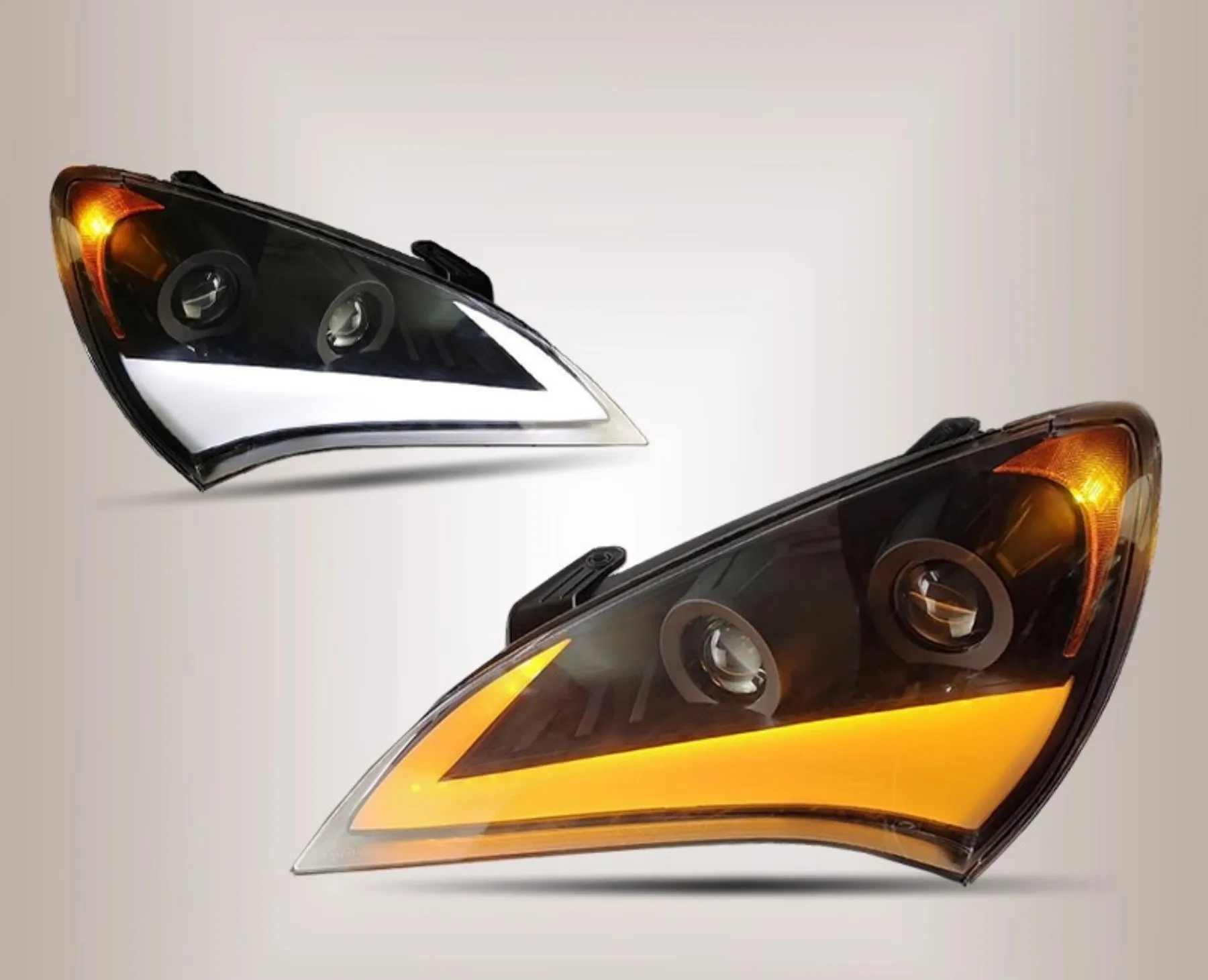 Car Front modified Headlight for Hyundai Rohens-Coupe 09-11 Daytime Running Light DRL Head lamp Low High Beam Turn signal
Car Front modified Headlight for Hyundai Rohens-Coupe 09-11 Daytime Running Light DRL Head lamp Low High Beam Turn signal