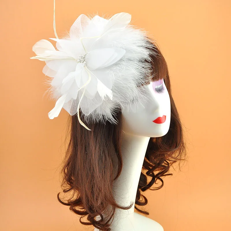 Women Feather Flower Fascinator Hair Clip,Chiffron Flower Kentucky Derby Cocktail Tea Party Dance Headpiece for Photography
Women Feather Flower Fascinator Hair Clip,Chiffron Flower Kentucky Derby Cocktail Tea Party Dance Headpiece for Photography