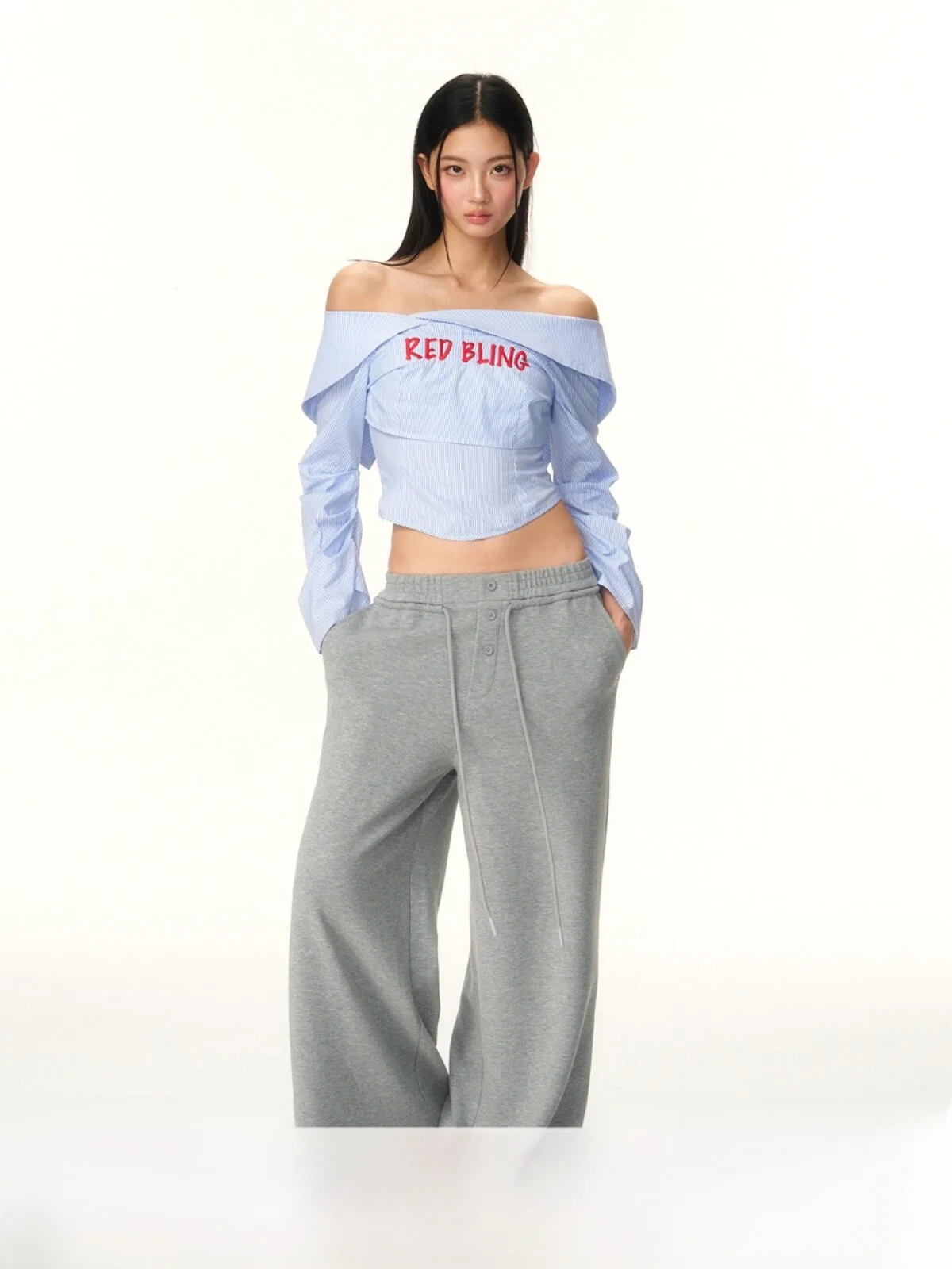 RedBling Original Design Loose Casual Wide Leg Sweatpants Drawstring Waist Covering Ankle Long Pants for Women Autumn New Style
RedBling Original Design Loose Casual Wide Leg Sweatpants Drawstring Waist Covering Ankle Long Pants for Women Autumn New Style