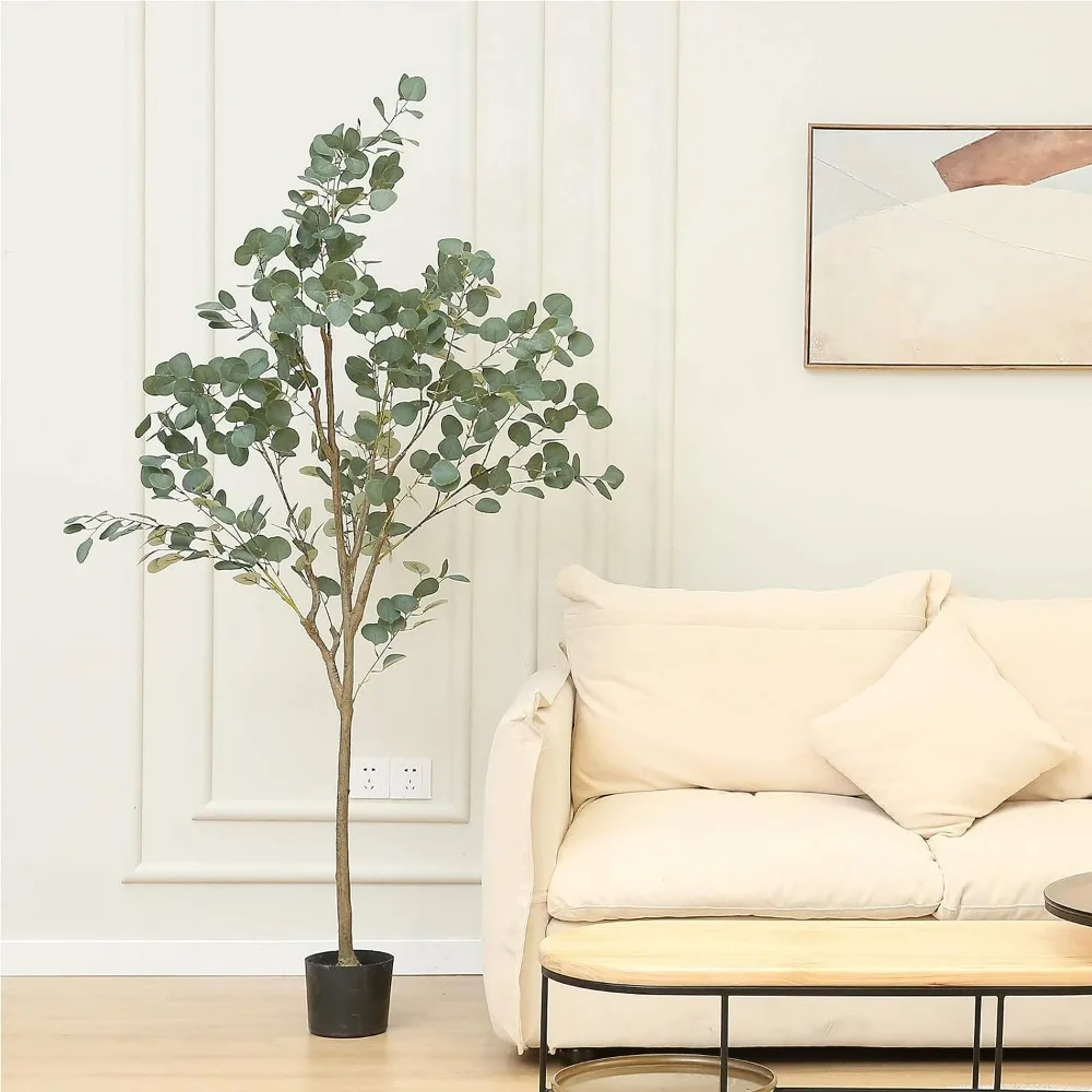 Artificial Tree Plant Eucalyptus Tree 6FT Tall, Modern Large Fake Plant Decor in Pot for Indoor Outdoor,Home Office Perfect
Artificial Tree Plant Eucalyptus Tree 6FT Tall, Modern Large Fake Plant Decor in Pot for Indoor Outdoor,Home Office Perfect