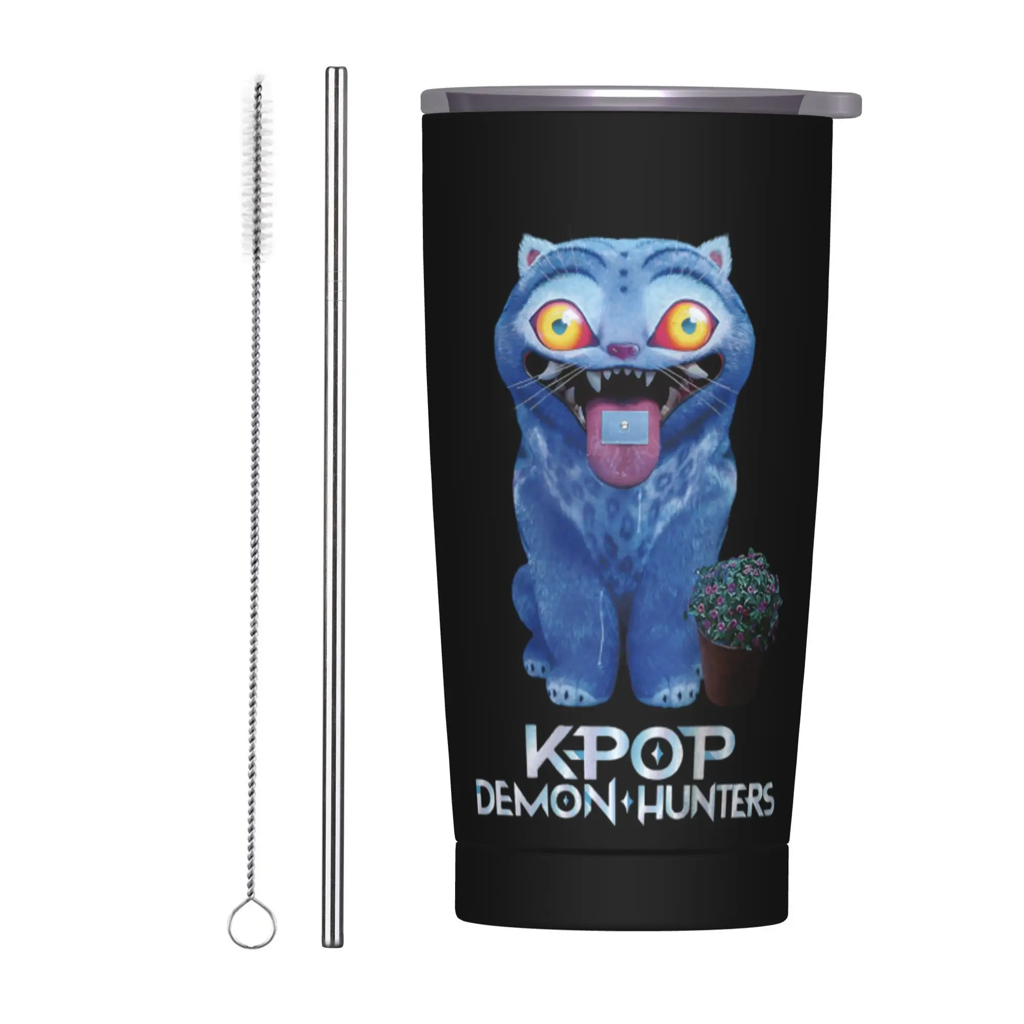 Derpy Blue Tiger Tumbler Vacuum Insulated KPop Demon Hunters Thermal Cup Stainless Steel Smoothie Tea Mug Spill Proof, 20oz
Derpy Blue Tiger Tumbler Vacuum Insulated KPop Demon Hunters Thermal Cup Stainless Steel Smoothie Tea Mug Spill Proof, 20oz