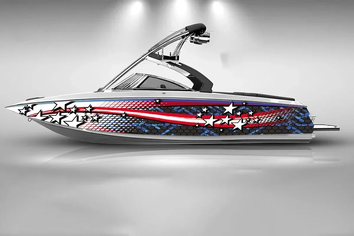 Honeycomb camouflage abstract Boat sticker fashion custom fish boat sticker vinyl waterproof boat wrap Graphic wrap decal
Honeycomb camouflage abstract Boat sticker fashion custom fish boat sticker vinyl waterproof boat wrap Graphic wrap decal