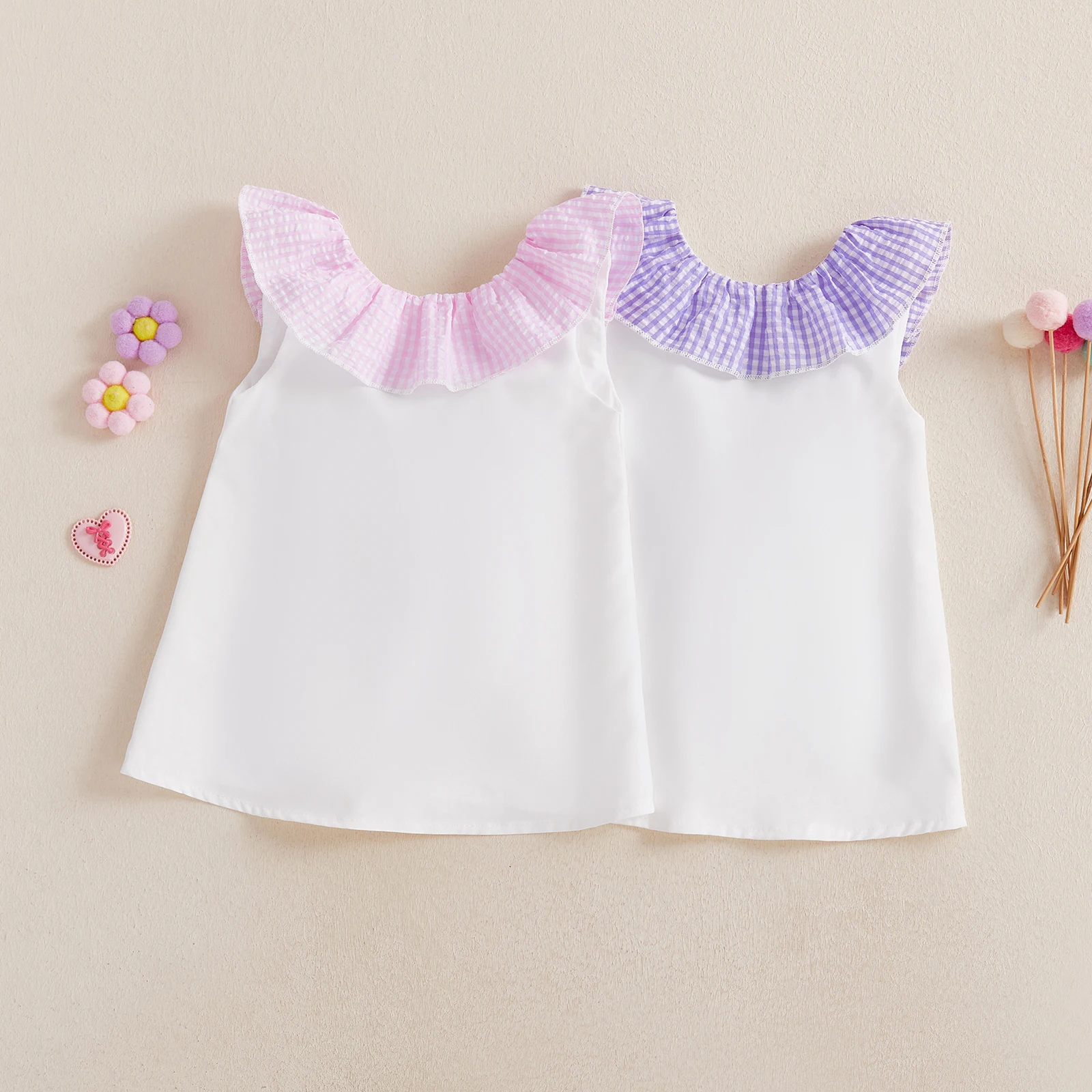 Toddler Baby Girl Plaid Ruffle Trim Bow Dresses Summer Infant Lovely Tank Dress Back Sleeveless A-Line Dresses Outfits
Toddler Baby Girl Plaid Ruffle Trim Bow Dresses Summer Infant Lovely Tank Dress Back Sleeveless A-Line Dresses Outfits
