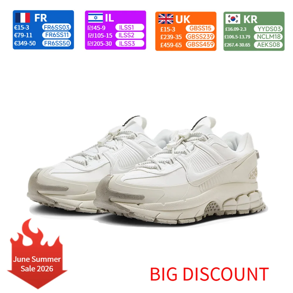 Nike ZOOM VOMERO ROAM Soft and Comfortable Low-Top Casual Trail Training Urban Commuter Running Shoes Unisex Style HV5951-100
Nike ZOOM VOMERO ROAM Soft and Comfortable Low-Top Casual Trail Training Urban Commuter Running Shoes Unisex Style HV5951-100
