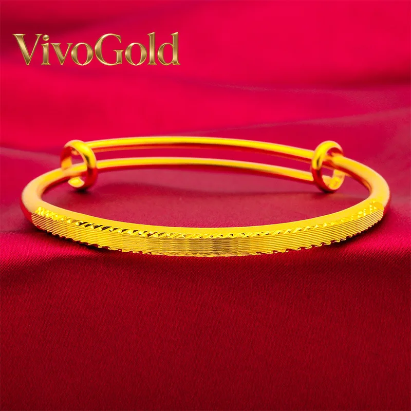 VivoGold VivoGold 24K gold bracelet AU999 push-pull design of full gold, mirror polished wide surface, luxurious and elegant, ev
VivoGold VivoGold 24K gold bracelet AU999 push-pull design of full gold, mirror polished wide surface, luxurious and elegant, ev