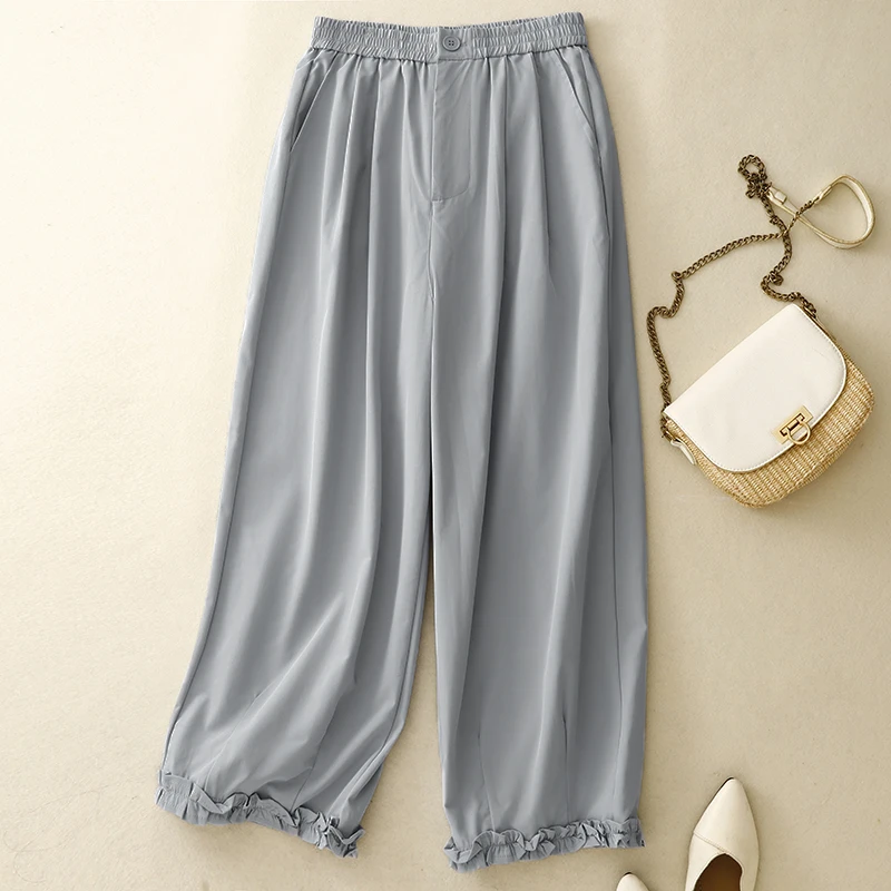 Design Sensation Wooden Suit Wide Leg Pants Women Summer New Style European Fashion Casual Trousers Trendy Straight Nine...
Design Sensation Wooden Suit Wide Leg Pants Women Summer New Style European Fashion Casual Trousers Trendy Straight Nine...