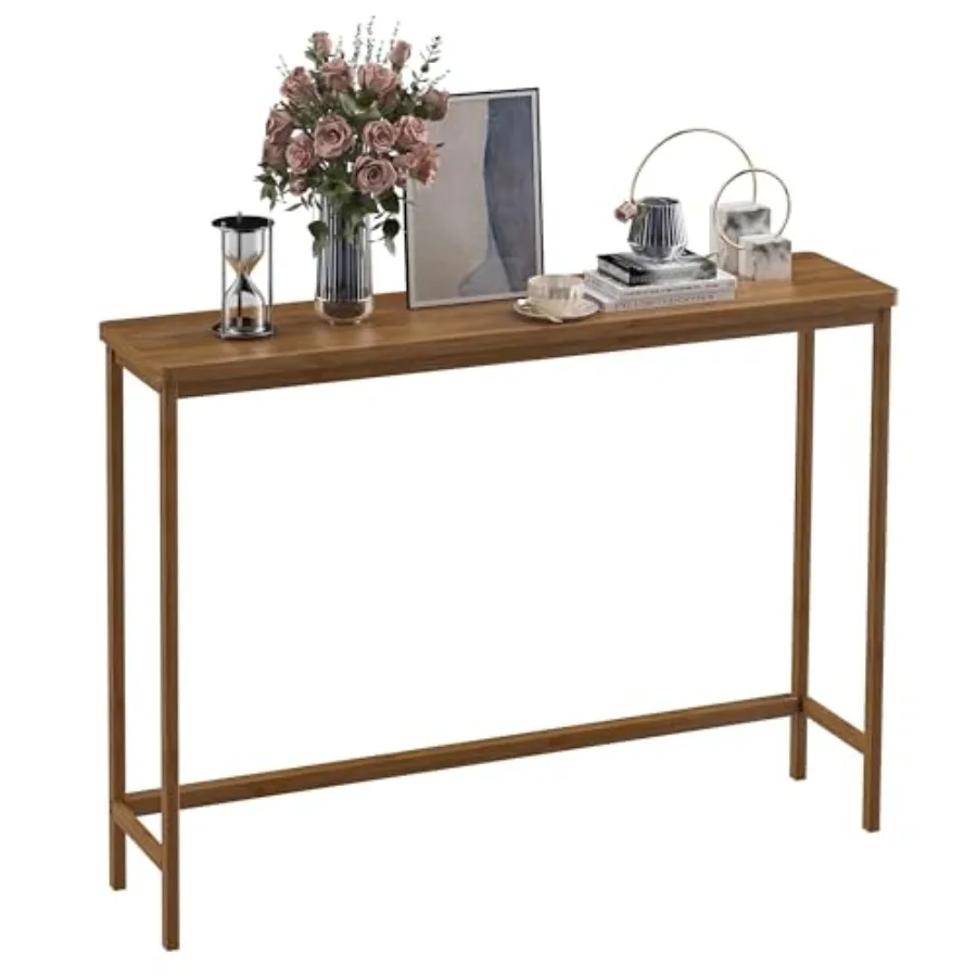 Console Table for Entryway, Living Room, Bedroom, Foyer; Bamboo; Walnut; Narrow 39 Design Ideal for Small Spaces
Console Table for Entryway, Living Room, Bedroom, Foyer; Bamboo; Walnut; Narrow 39 Design Ideal for Small Spaces