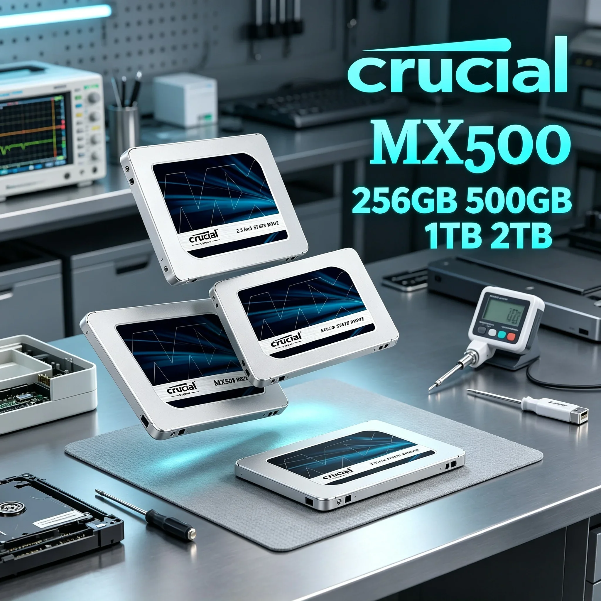 New Stock Hot Sale Crucial MX500 2.5" SATA 3D NAND SSD High Speed Storage Upgrade For Notebook Desktop 256GB 500GB 1TB 2TB
New Stock Hot Sale Crucial MX500 2.5" SATA 3D NAND SSD High Speed Storage Upgrade For Notebook Desktop 256GB 500GB 1TB 2TB